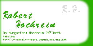 robert hochrein business card